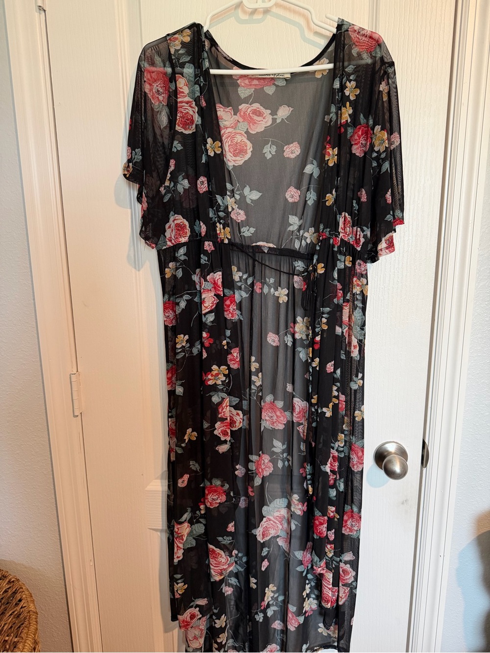 Liberty love sheer floral kimono